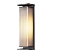 AWEITG Applique solare da esterno Retro - a lanterna LED impermeabile IP65 for veranda, patio, giardino e garage(50cm)