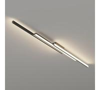 AWEITG Plafoniera a LED minimalista Lineare a semi-incasso Plafoniera a barra Linea moderna Apparecchio di illuminazione for corridoio Lampadari a striscia lunga for ufficio Cucina Officina Guardarob(