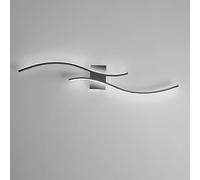 AWEITG Sl lack Linear Wall Light - Ultra-Thin LED Sconce Acrylic Shade for Interiors(XL)