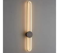 AWEITG Three-Color Dimmable Copper Wall Lantern - LED Sconce for Bedrooms and Living Rooms(Black,90CM)