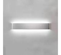 AWEITG Ultra-Thin LED Wall Light Sconce - Up and Down Lighting for Indoor, 4000K Warm White, Aluminum Lamp for Living Room, Bedroom, Corridor, and Staircase(Silver,B)