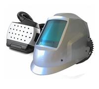 AWELCO E-6000 FRESH - Passamontagna di saldatura ventilata automatica professionale | Maschera di saldatura XXL (100 x 87 mm) | Protezione respiratoria Polse/Fumi | Durata 7:30.