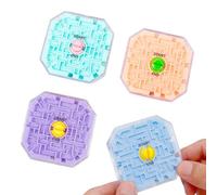Awenity 6 pezzi labirinto gioco Sensorik giocattolo con sfere d'acciaio, 3D stereo palla labirinto giocattolo, anti-stress autismo spia per bambini e giovani,Fidget Squishy gíocattolo per l'ansia ADHD