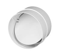 Awenta Connettore per valvola di ritegno per tubi di ventilazione, in plastica ABS e PVC, di forma circolare, diametro 100 mm