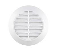 AWENTA Griglia di Aerazione in Plastica ABS Protezione Insetti, Rotonda, Ø 90/115 mm, Bianco