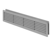Awenta Griglia di ventilazione in plastica per porta interna, 120 x 440 mm, colore grigio