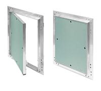 Awenta Kral 12 Sportello di ispezione per manutenzione e pulizia 400x400 mm con strato in cartongesso spesso 12,5 mm telaio in alluminio 40x40 cm per ambienti umidi costruzione a secco verde