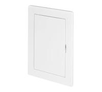 Awenta Pannello di accesso in plastica Porta 100 x 150 mm - Piastra sportello di apertura bianca - Chiusura della porta - Cerniera nascosta - Porta rimovibile - Superficie liscia verniciabile