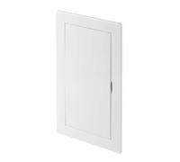 Awenta Pannello di accesso in plastica Porta 100 x 200 mm - Piastra sportello di apertura bianca - Chiusura della porta - Cerniera nascosta - Porta rimovibile - Superficie liscia verniciabile