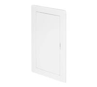 Awenta Pannello di accesso in plastica Porta 150 x 250 mm - Piastra sportello di apertura bianca - Chiusura della porta - Cerniera nascosta - Porta rimovibile - Superficie liscia verniciabile