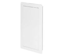 Awenta Pannello di accesso in plastica Porta 150 x 300 mm - Piastra sportello di apertura bianca - Chiusura della porta - Cerniera nascosta - Porta rimovibile - Superficie liscia verniciabile