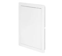 Awenta Pannello di accesso in plastica Porta 200 x 300 mm - Piastra sportello di apertura bianca - Chiusura della porta - Cerniera nascosta - Porta rimovibile - Superficie liscia verniciabile