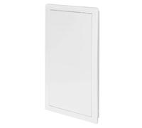 Awenta Pannello di accesso in plastica Porta 200 x 400 mm - Piastra sportello di apertura bianca - Chiusura della porta - Cerniera nascosta - Porta rimovibile - Superficie liscia verniciabile