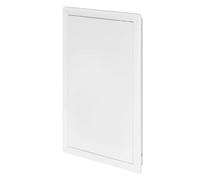 Awenta Pannello di accesso in plastica Porta 250 x 400 mm - Piastra sportello di apertura bianca - Chiusura della porta - Cerniera nascosta - Porta rimovibile - Superficie liscia verniciabile