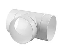 Awenta, raccordo a T per tubo di ventilazione, in plastica ABS, di forma circolare, diametro di 100 mm