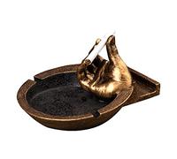 AWERQ Home Decor Posacenere Teschio Posacenere Uomo di Pietra Portacenere da Tavolo Particolare Resina Antiscivolo Crafts Posacenere in retrò da Esterno Casa Divertente Posaceneri