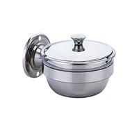 AWERQ Posacenere da Esterno a Muro, Posacenere con Coperchio, Posacenere da Parete Impermeabile, Posacenere da Parete da Bagno in Acciaio Inossidabile, Portacenere da Tasca per Esterno