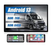 AWESAFE 13.1 Pollici Autoradio CarPlay/Android Auto per Fiat Ducato (2006-2013) Android 13 (2+64GB) Car Radio con Touchscreen Bluetooth FM RDS GPS Comandi al volante