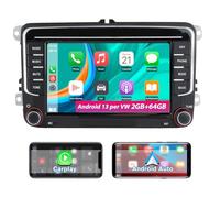 AWESAFE 7 Pollici Autoradio per VW Golf 5 6 Plus Polo Passat Tiguan Seat. Android 13 Autoradio 2G+64GB con CarPlay Android Auto Car Radio GPS Bluetooth WIFI FM RDS EQ Comandi al volante