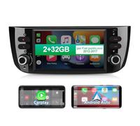 AWESAFE Android 13 Autoradio per Fiat Punto Evo (2012-2017) CarPlay Android Auto Wireless Bluetooth GPS FM RDS Comandi al volante