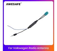 AWESAFE Antenna FM per radio Volkswagen Doppia connessione Cavo adattatore cavo radio per cavo radio VW a doppia testa