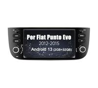 AWESAFE Autoradio 1 Din per Fiat Linea Punto Evo 2012-2015 Android 13 (2G+32GB) 6.2 pollici Car Stereo Radio con Navigatore SD USB BT WIFI Comandi al volante Mirror Link (Nero Brillante)