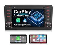 AWESAFE Autoradio 13 con CarPlay Android Auto per A3 S3 RS3 8P 2006-2012 (2GB+64GB) 7 Pollici Car Radio con GPS BT FM RDS Controllo del volante