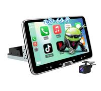 AWESAFE Universale Autoradio 1 din con Schermo (Rimovibile), Android 13 (2+64GB) 10.1" Car Radio con CarPlay Android Auto GPS Bluetooth WIFI FM RDS