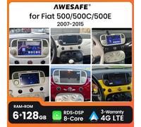 AWESAFE Wireless CarPlay E auto Android per FIAT 500 Abarth 2007-2015 Bluetooth 5.0 Stereo E-Mark certificato Plug & Play