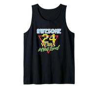 Awesome 24 Years 24 anni Retro Gaming NextLevel Design Canotta