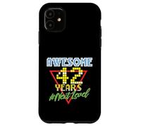 Awesome 42 Years 42 anni Retro Gaming NextLevel Design Custodia per iPhone 11