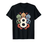 Awesome 8th Birthday Robot Party Celebration for Kids Ages 8 Maglietta
