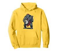 Awesome Cave Troll Banjo Player Funny Fantasy Music Felpa con Cappuccio