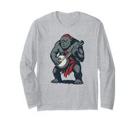 Awesome Cave Troll Banjo Player Funny Fantasy Music Maglia a Manica