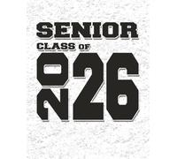 Awesome Class of 2026- Student Edition 8.5x11 Notebook Planner White: Blank Lined Journal - Great Gift for Birthdays, School or a Diary