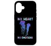 Awesome Cute UnderWater Fish no heart no emotions JellyFish Custodia per iPhone 16