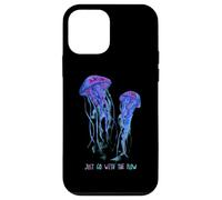 Awesome Cute UnderWater Fish Sea Just Go With Flow JellyFish Custodia per iPhone 12 mini