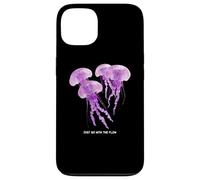 Awesome Cute UnderWater Fish Sea Just Go With Flow JellyFish Custodia per iPhone 13