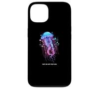 Awesome Cute UnderWater Fish Sea Just Go With Flow JellyFish Custodia per iPhone 13