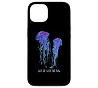 Awesome Cute UnderWater Fish Sea Just Go With Flow JellyFish Custodia per iPhone 13