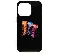 Awesome Cute UnderWater Fish Sea Just Go With Flow JellyFish Custodia per iPhone 13 Pro
