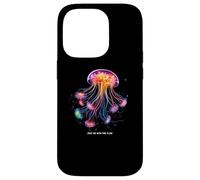 Awesome Cute UnderWater Fish Sea Just Go With Flow JellyFish Custodia per iPhone 14 Pro