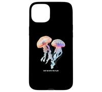 Awesome Cute UnderWater Fish Sea Just Go With Flow JellyFish Custodia per iPhone 15 Plus