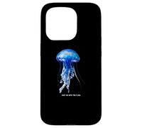 Awesome Cute UnderWater Fish Sea Just Go With Flow JellyFish Custodia per iPhone 15 Pro