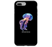 Awesome Cute UnderWater Fish Sea Just Go With Flow JellyFish Custodia per iPhone 7 Plus/8 Plus