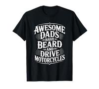 Awesome Dads Drive Motorcycles Mens Fathers Day Dad Mens Maglietta