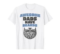 Awesome Dads Have Beard Fathers Day Bearded Dad Maglietta