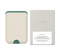 AWESOME DESIGN a.odd - Portafoglio magnetico in pelle vegana, compatibile con MagSafe e iPhone 17/16/15/14/13/12/Pro/Max/Plus/mini Series, Grove Avorio, 65*95mm, Moderno