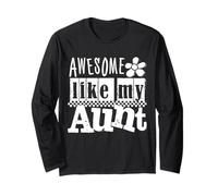 Awesome Like My Aunt Cute Niece Nephew tee from New Auntie Maglia a Manica