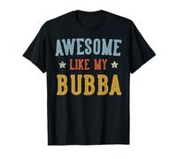 Awesome Like My Bubba Fathers Day Retro Nonno Maglietta